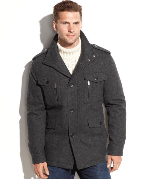 men's michael kors wool coat